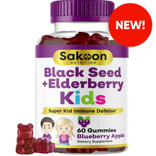 Load image into Gallery viewer, Kids black seed elderberry gummies
